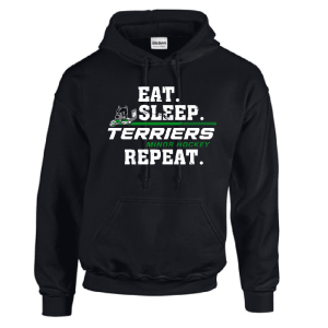 G185 Gildan Heavy Blend 8 oz., 50/50 Hooded Sweatshirt- Black