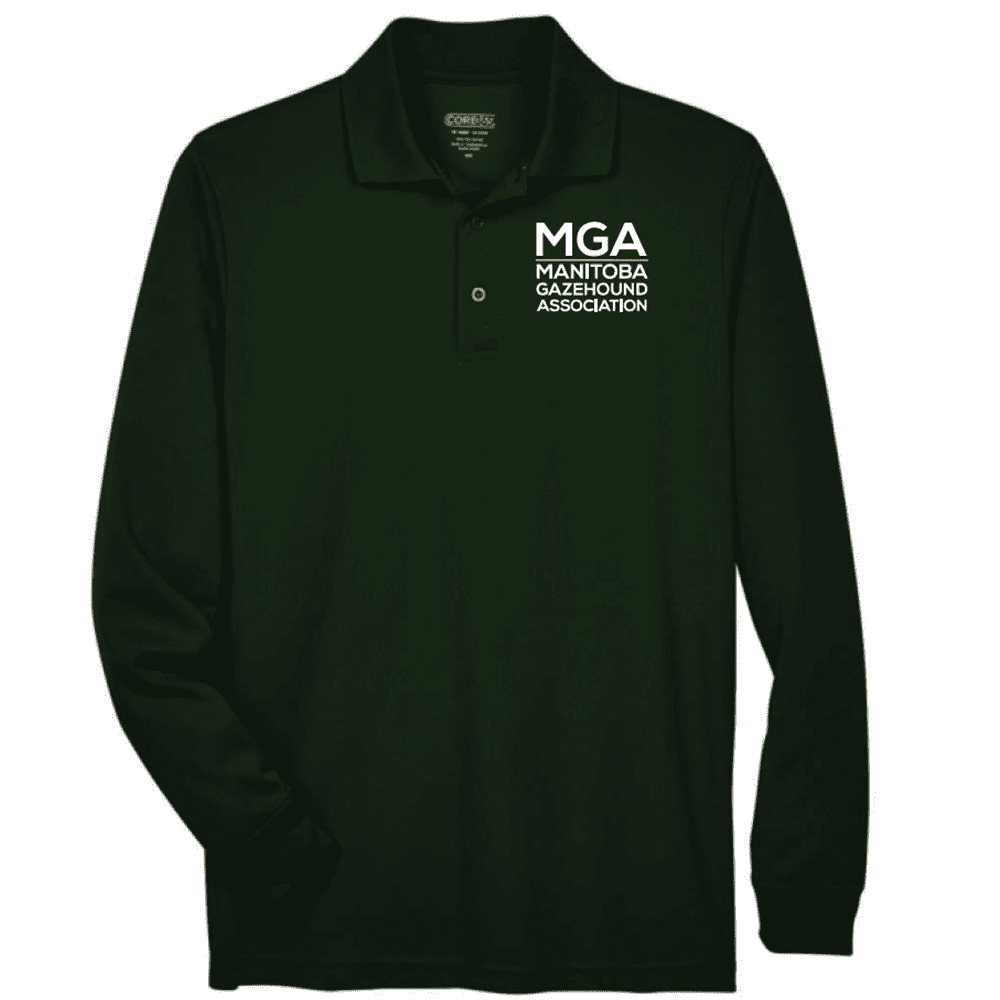 88192 Core365 Men's Pinnacle Performance Long Sleeve Polo - Forest Green