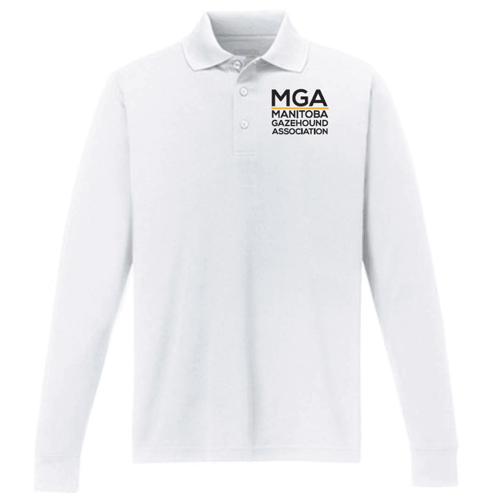 88192 Core365 Men's Pinnacle Performance Long Sleeve Polo - White